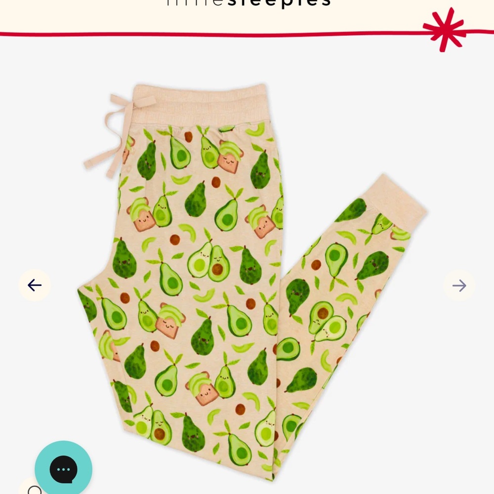Little Sleepies Avocado Print Kids Pajamas